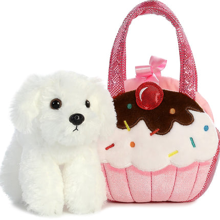 Aurora Fancy Pals Plush Dog In A Cupcake Bag, 20 Cm