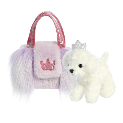 Aurora Fancy Pals Soft Toy - Dog In A Bag, 20 Cm