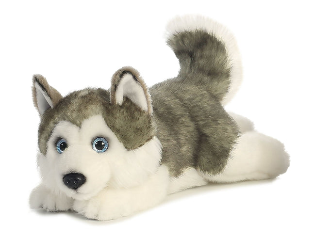 Aurora Miyoni Soft Toy Husky (Grey), 27 Cm