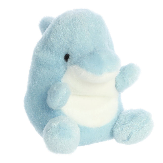 Aurora Palm Pals Soft Toy Dolphin, 11 Cm