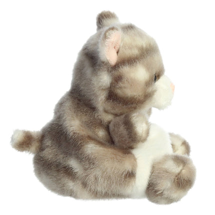 Aurora Palm Pals Soft Toy Grey Tabby Cat, 11 Cm