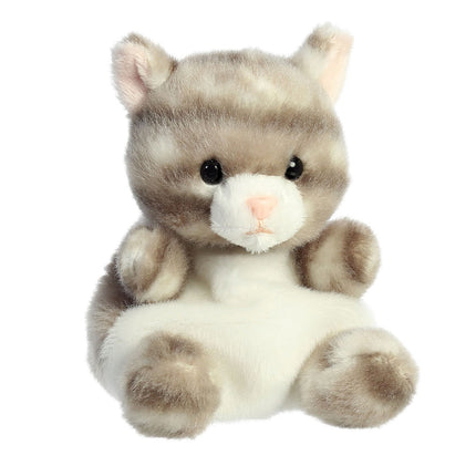 Aurora Palm Pals Soft Toy Grey Tabby Cat, 11 Cm