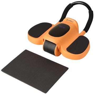 Automatic 2-in-1 Ab Roller with Forearm Support, Touchscreen, Knee Mat, USB-C