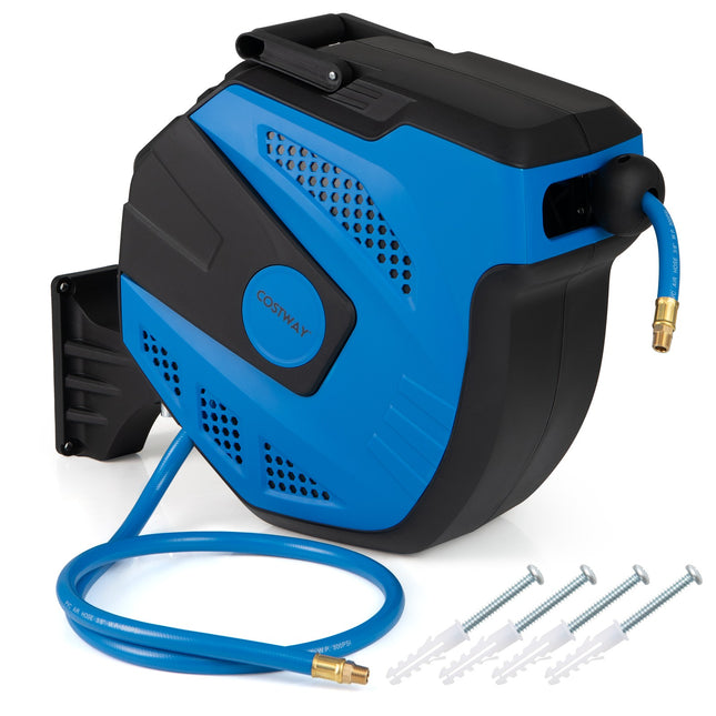 Automatic Air Hose Reel, 15m + 1.5m, Wall Mount Kit