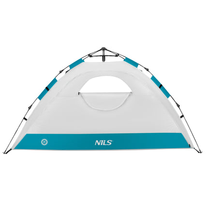 Automatic Beach Tent With UV Protection, 2-Entrance, Gray