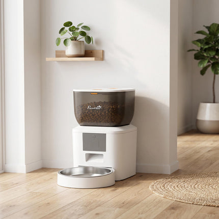 Automatic Cat Feeder, 4L, WiFi App Control, Voice