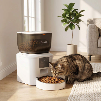 Automatic Cat Feeder, 4L, WiFi App Control, Voice