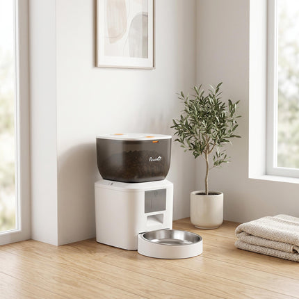 Automatic Cat Feeder, 4L, WiFi App Control, Voice