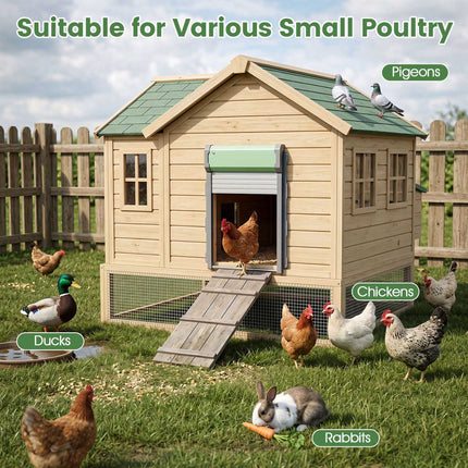 Automatic Chicken Coop Door with Remote & Solar Power