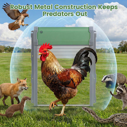 Automatic Chicken Coop Door with Remote & Solar Power