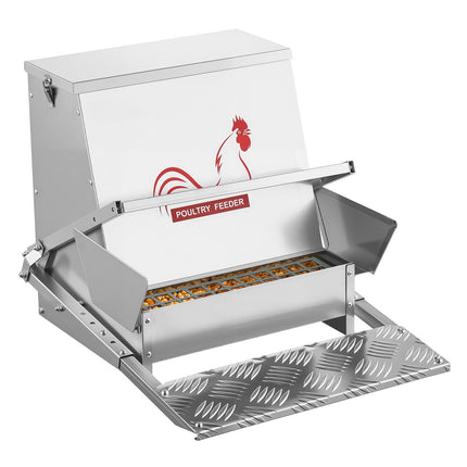 Automatic Chicken Feeder, 18.14 kg Treadle, Lockable Lid