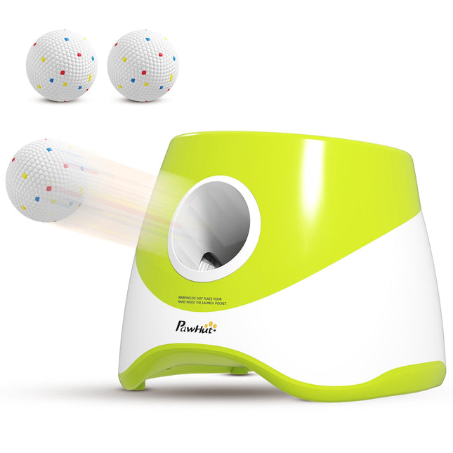 Automatic Dog Ball Launcher – 3 Distances, 3 Balls, Green