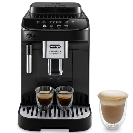 Automatic Espresso Machine with Grinder, Manual Milk Frother