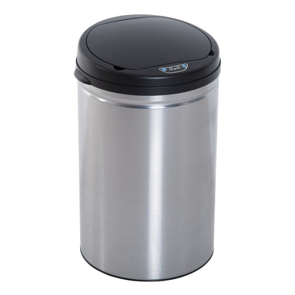 Automatic 30L sensor dustbin - stainless steel, round
