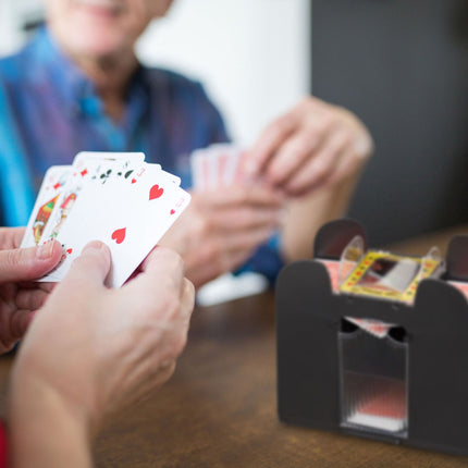 Automatic card shuffler for 6 decks