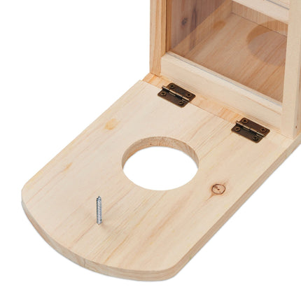 Automatic squirrel feeder with water bowl