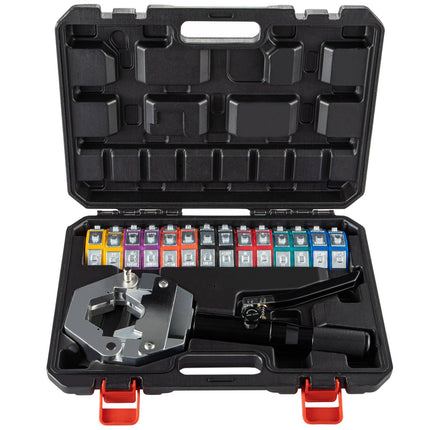 Automotive A/C Hydraulic Hose Crimper Kit, 7 Dies