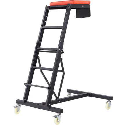 Automotive Topside Creeper, 45.7–66.3 in, 400 lb