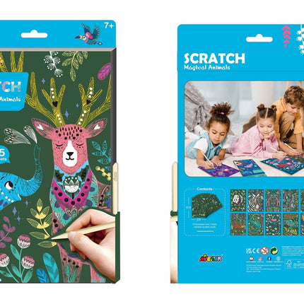 Avenir A4 Scratch Book Magical Animals