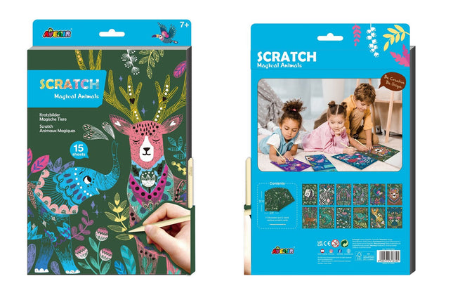 Avenir A4 Scratch Book Magical Animals