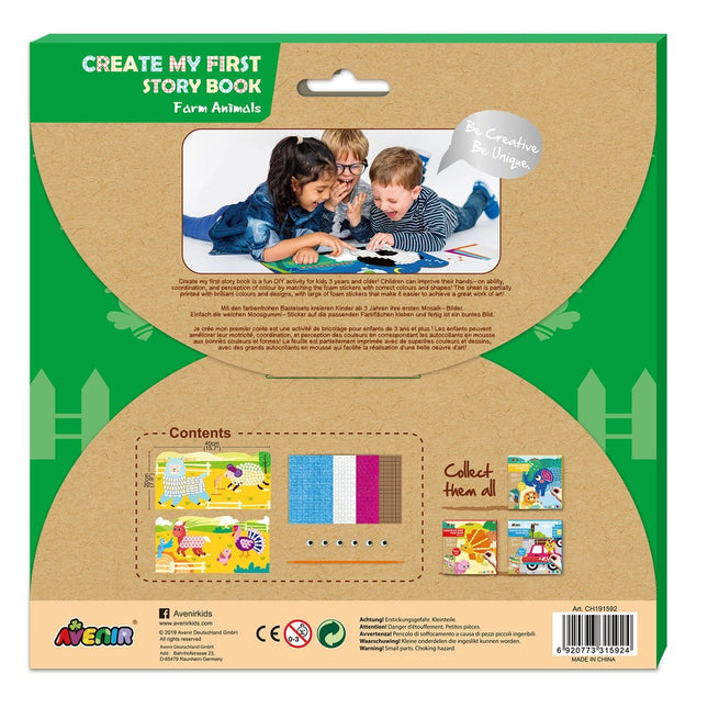 Avenir Create My First Story Book Farm Animals