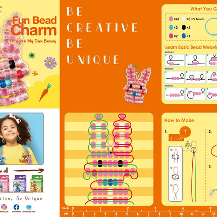 Avenir Fun Bead Charm-Create My Own Bunny