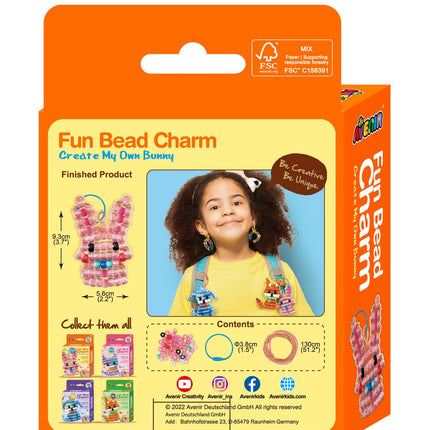 Avenir Fun Bead Charm-Create My Own Bunny