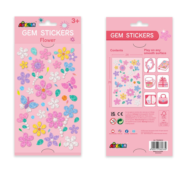 Avenir Gem Stickers Flower