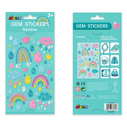 Avenir Gem Stickers Rainbow