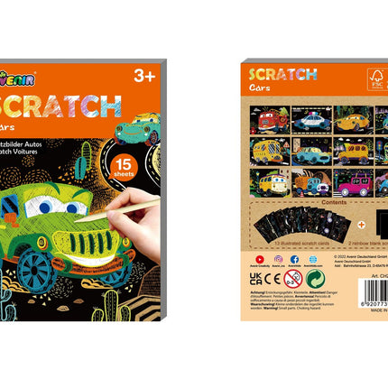 Avenir Mini Scratch Book Cars