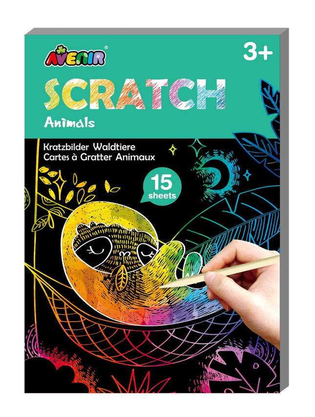 Avenir Mini Scratch Book Forest Animals