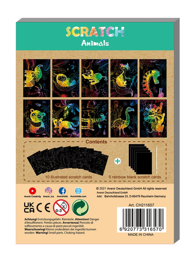 Avenir Mini Scratch Book Forest Animals