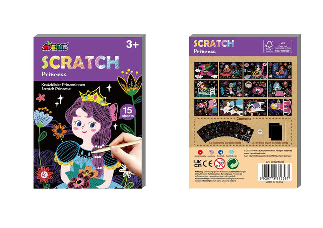 Avenir Mini Scratch Book Princess