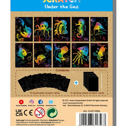 Avenir Mini Scratch Book Under The Sea