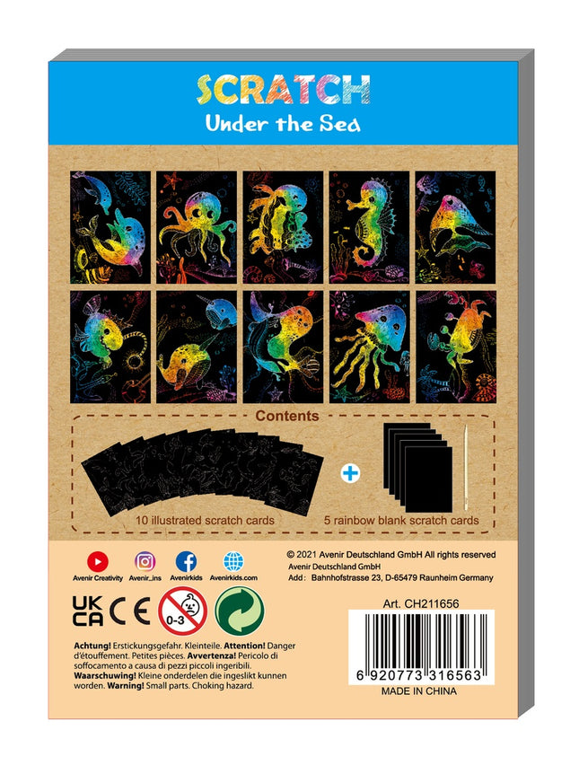 Avenir Mini Scratch Book Under The Sea