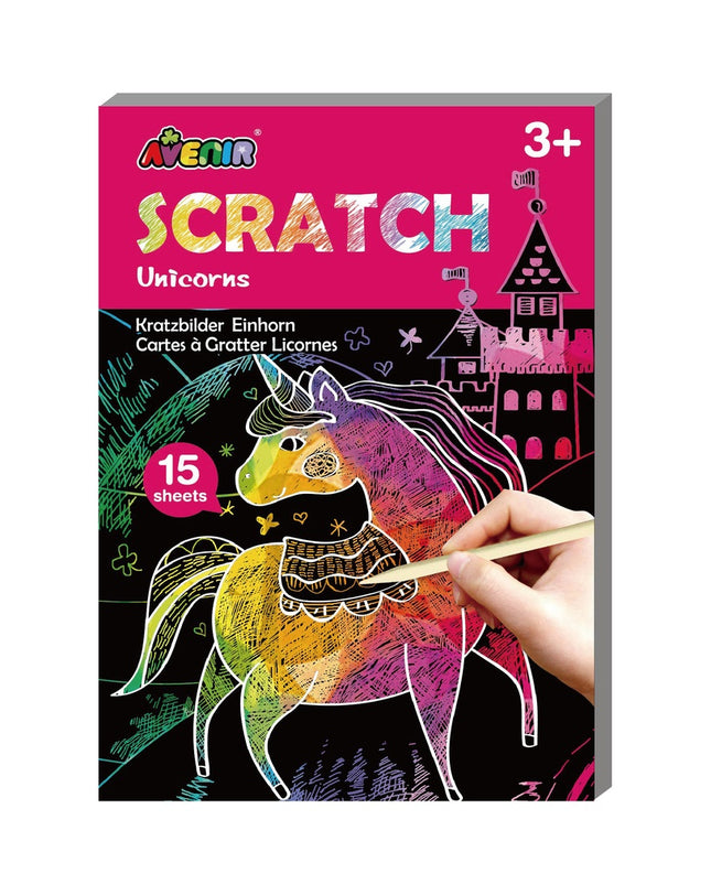 Avenir Mini Scratch Book Unicorns