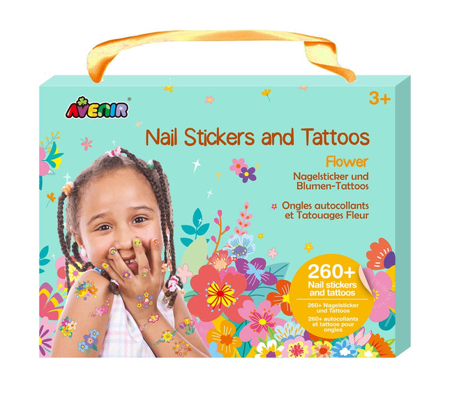 Avenir Nail Stickers And Tattoos Flowers