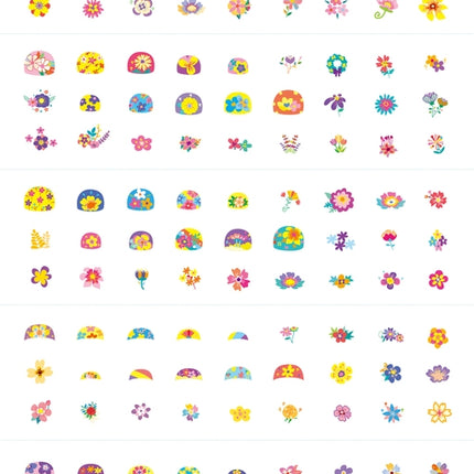 Avenir Nail Stickers And Tattoos Flowers