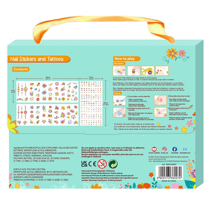 Avenir Nail Stickers And Tattoos Flowers