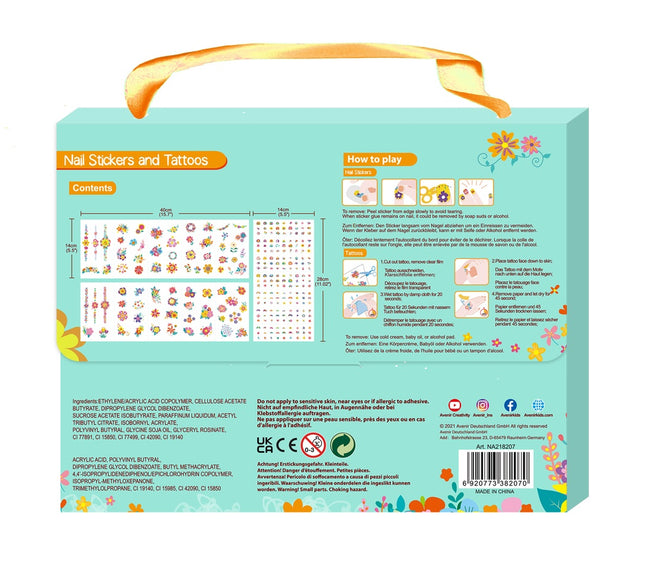 Avenir Nail Stickers And Tattoos Flowers