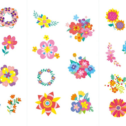 Avenir Nail Stickers And Tattoos Flowers