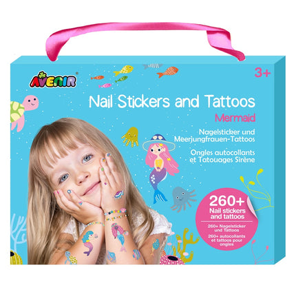 Avenir Nail Stickers And Tattoos Mermaid