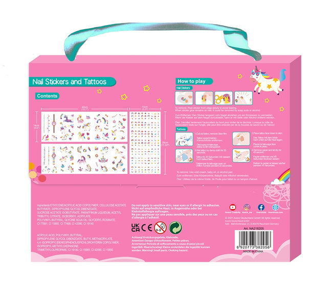 Avenir Nail Stickers And Tattoos Unicorns