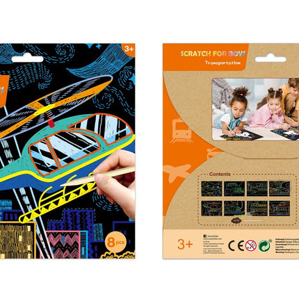 Avenir Scratch Set For Boys Transportation