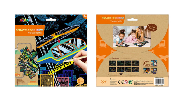 Avenir Scratch Set For Boys Transportation