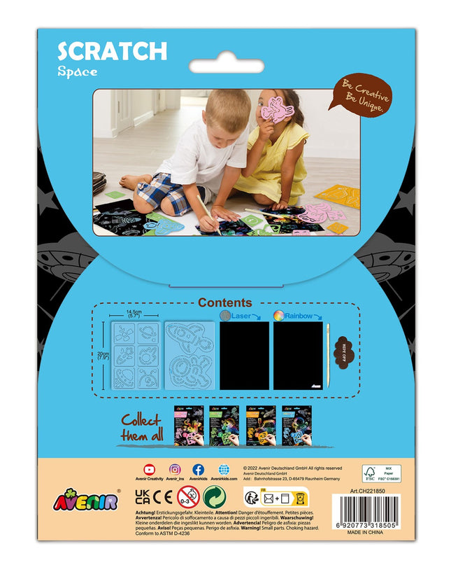 Avenir Scratch Set With Stencil: Space