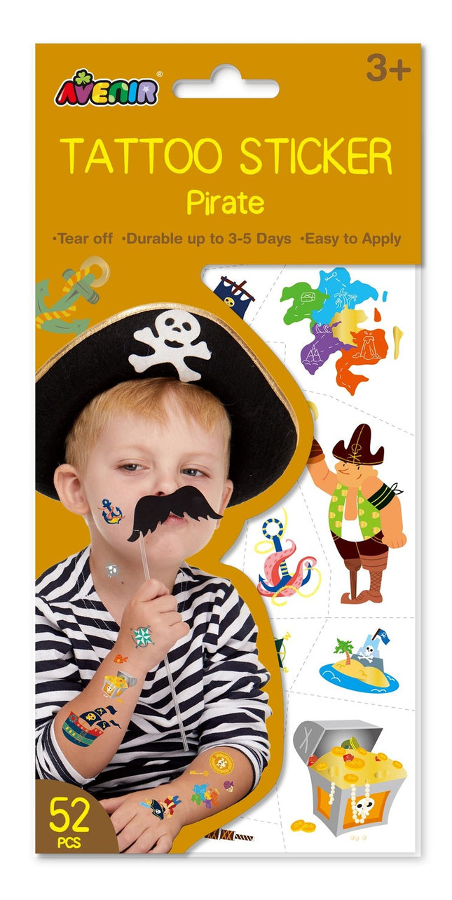 Avenir Tattoo Sticker Pirate