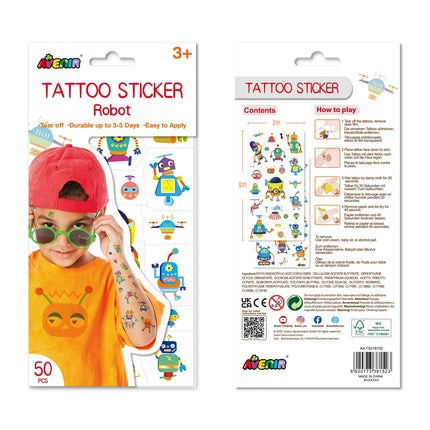 Avenir Tattoo Sticker Robot