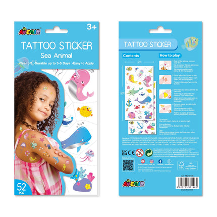 Avenir Tattoo Sticker Sea Animal