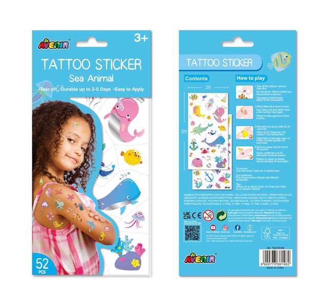 Avenir Tattoo Sticker Sea Animal